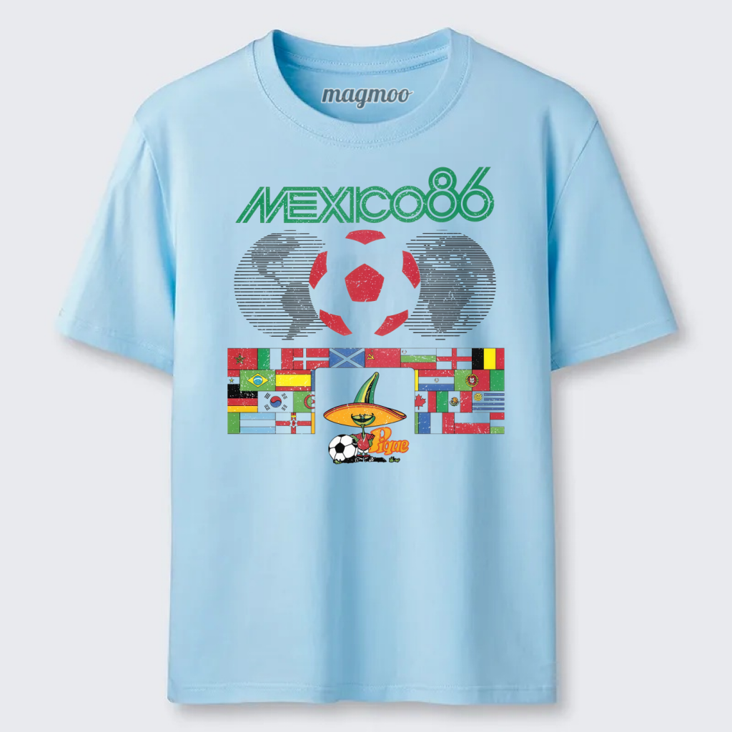 Magmoo Vintage Mexico 86 Football Mascot T-shirt