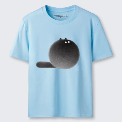 Magmoo Round Fluffy Cat T-shirt