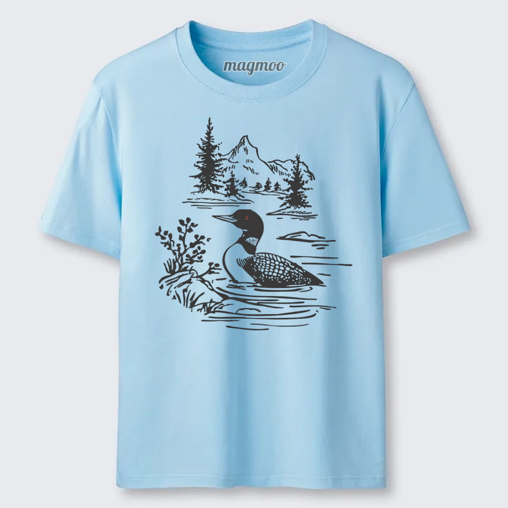Magmoo Loon Bird Watching Graphic Classic T-shirt