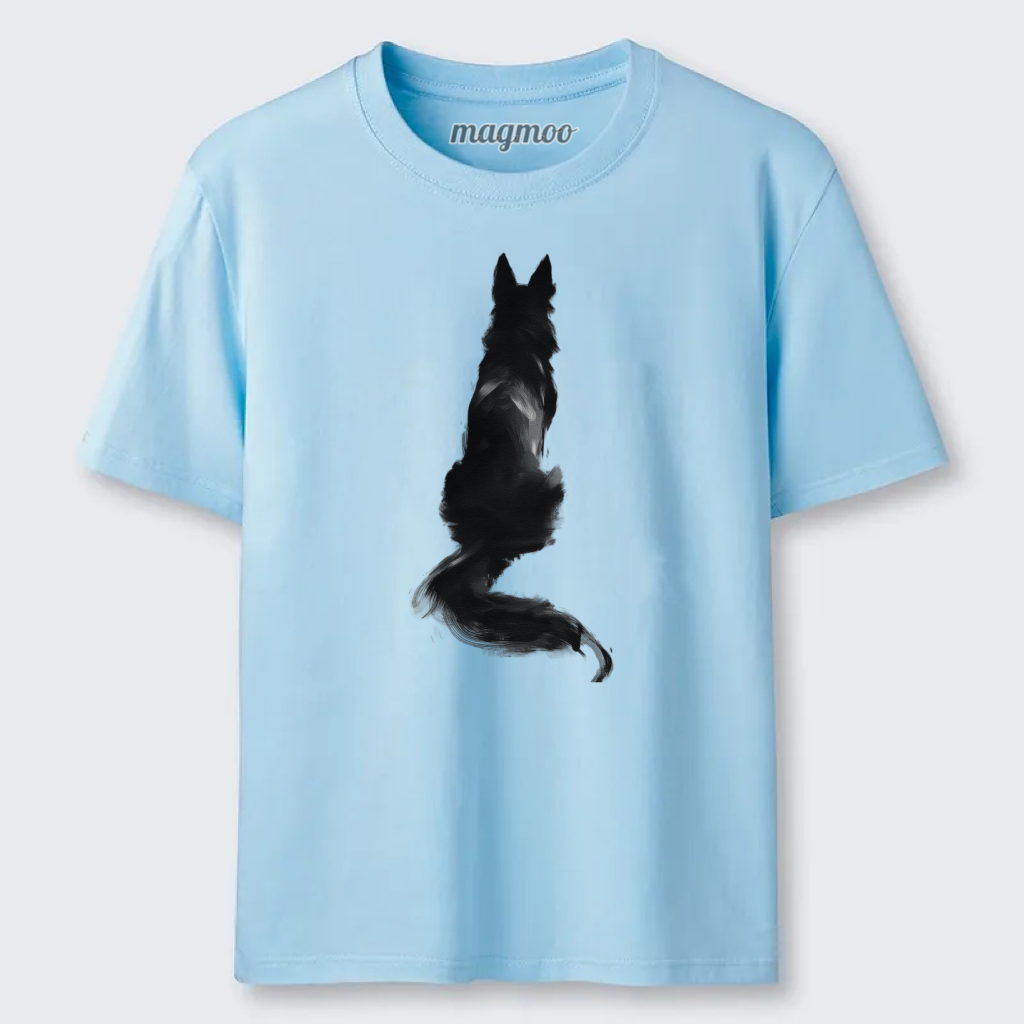 Magmoo Brush Stroke Wolf Classic T-shirt