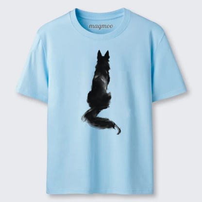 Magmoo Brush Stroke Wolf Classic T-shirt
