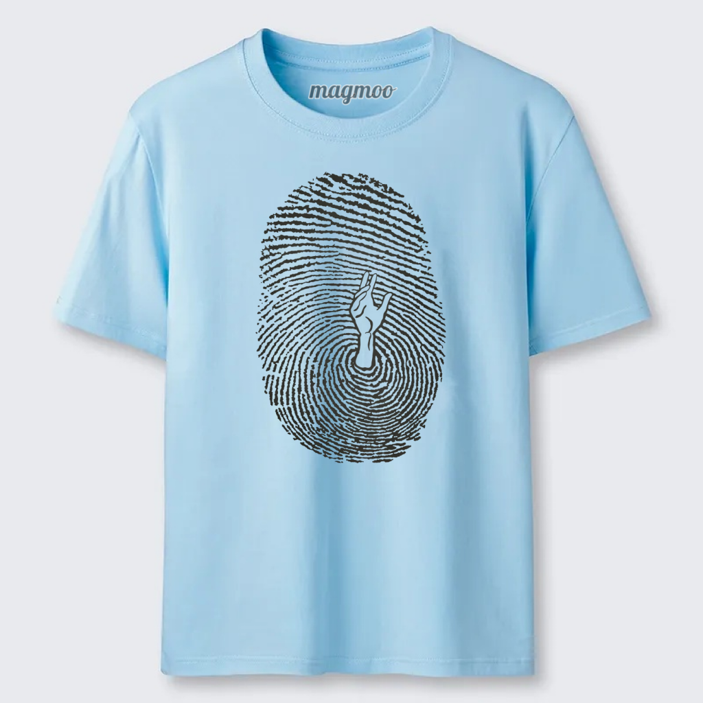 Magmoo Fingerprint Hidden Hand Classic T-shirt