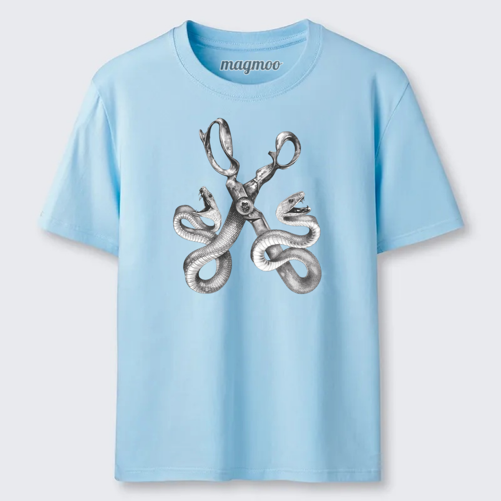 Magmoo Snake Scissors Surreal Classic T-shirt