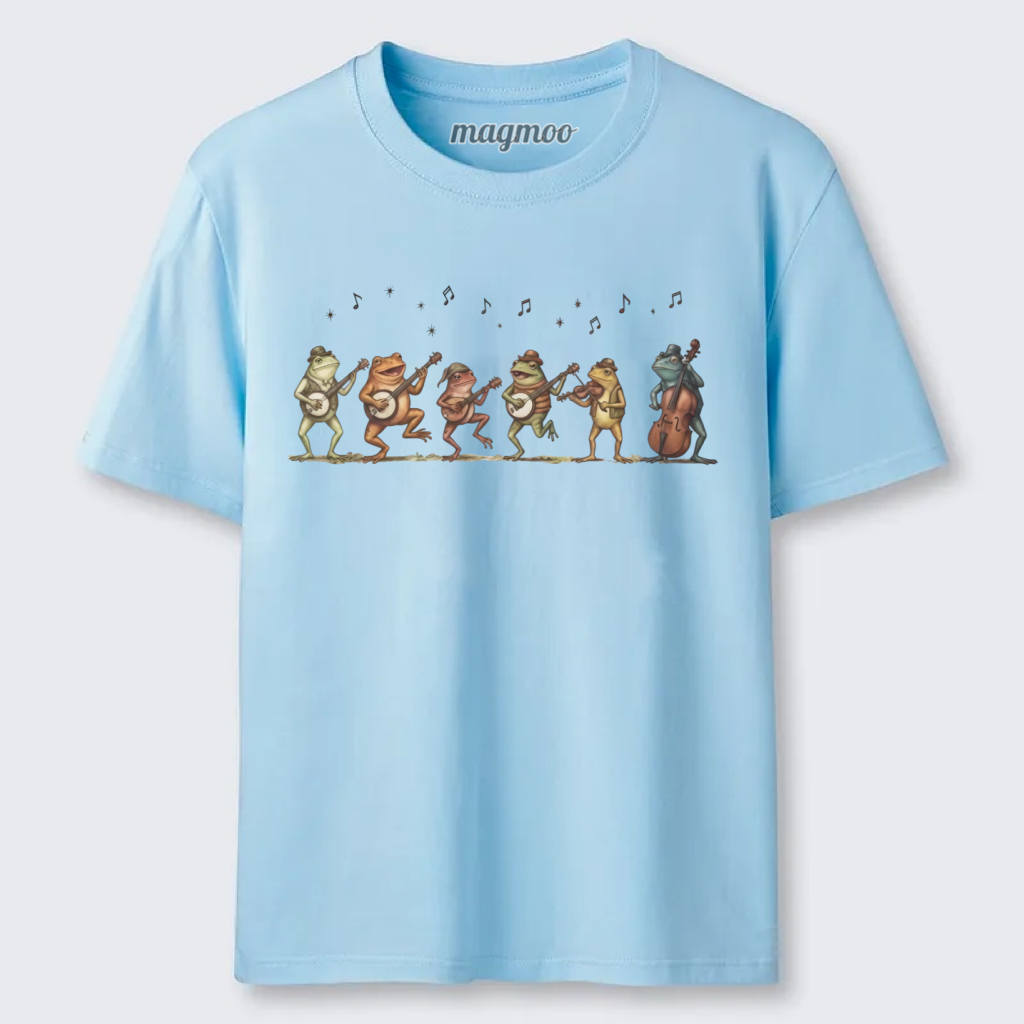 Magmoo Retro Bluegrass Frog Band Classic T-shirt