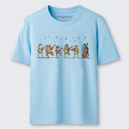 Magmoo Retro Bluegrass Frog Band Classic T-shirt