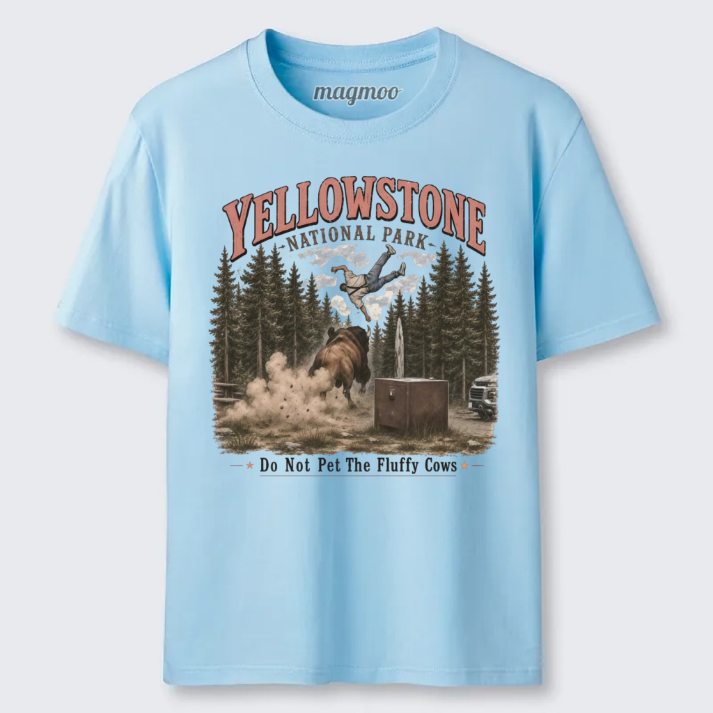 Magmoo Yellowstone Do Not Pet The Fluffy Cows Classic T-shirt