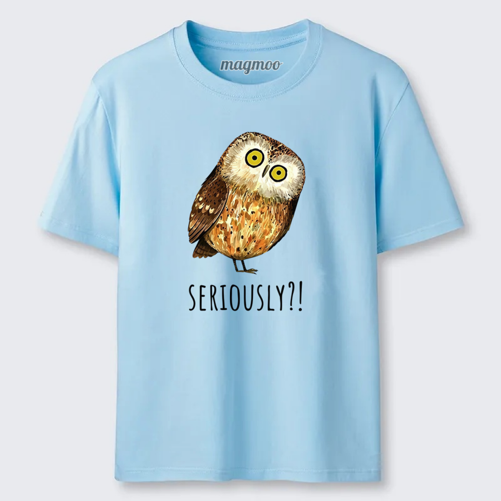 Magmoo Seriously Confused Owl Meme Art Classic T-shirt