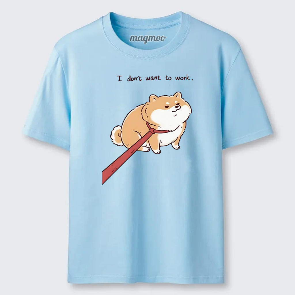 Magmoo Lazy Work Dog Funny Meme Classic T-shirt