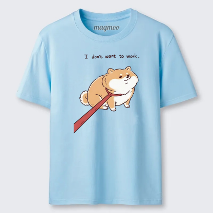 Magmoo Lazy Work Dog Funny Meme Classic T-shirt