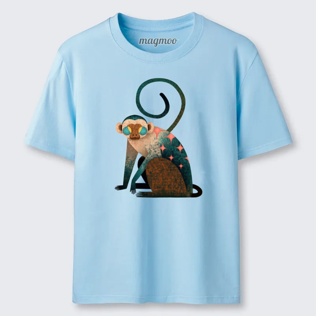 Magmoo Retro Star Monkey Classic T-shirt