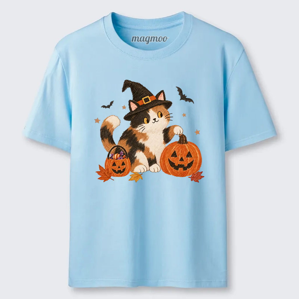 Magmoo Halloween Pumpkin Cat Meme Classic T-shirt