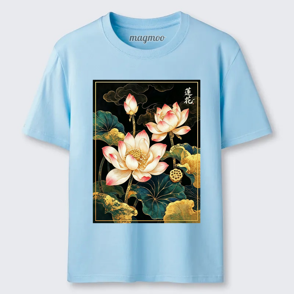 Magmoo Oriental Lotus Print Classic T-shirt