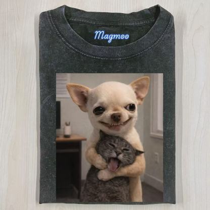 Vintage Chihuahua Hug Shirt