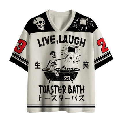 Magmoo Funny Electric Shock Skeleton Mesh Jersey-Magmoo