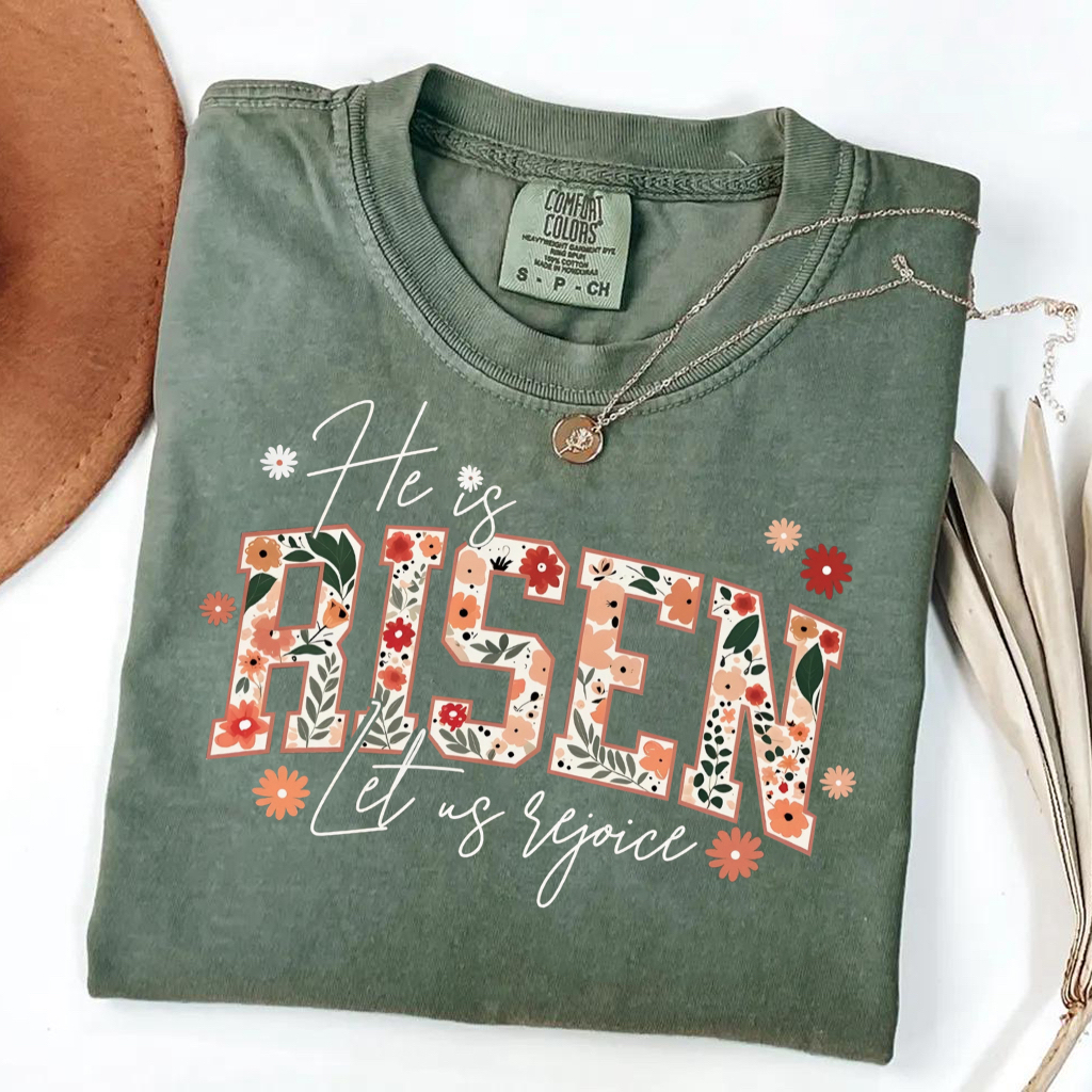 Christian Easter He is Risen T-shirt-Magmoo