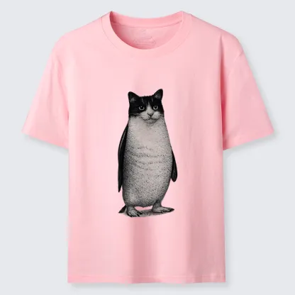 Magmoo Penguin Cat Classic T-Shirt-Magmoo
