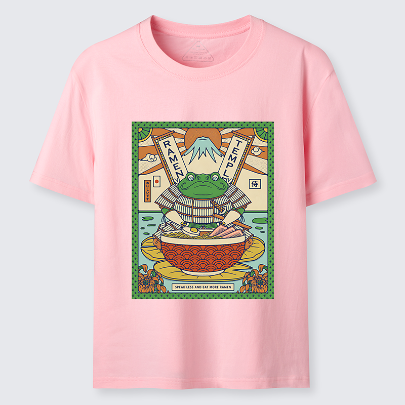 Magmoo Frog Samurai Eating Ramen Classic T-Shirt-Magmoo
