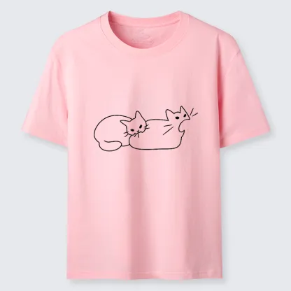 Magmoo Cat Bites Cat Classic T-Shirt-Magmoo