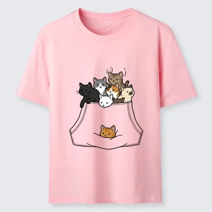Magmoo Cats With Pockets Full Classic T-Shirt-Magmoo