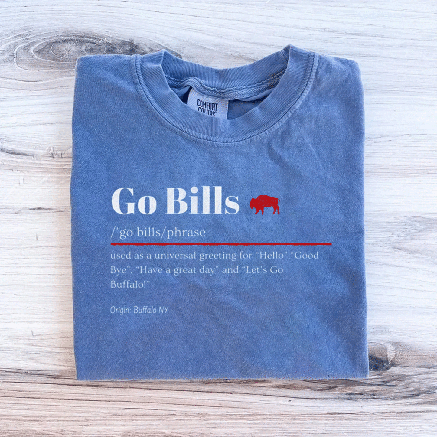 Comfort Colors Buffalo Football T-shirt-Magmoo