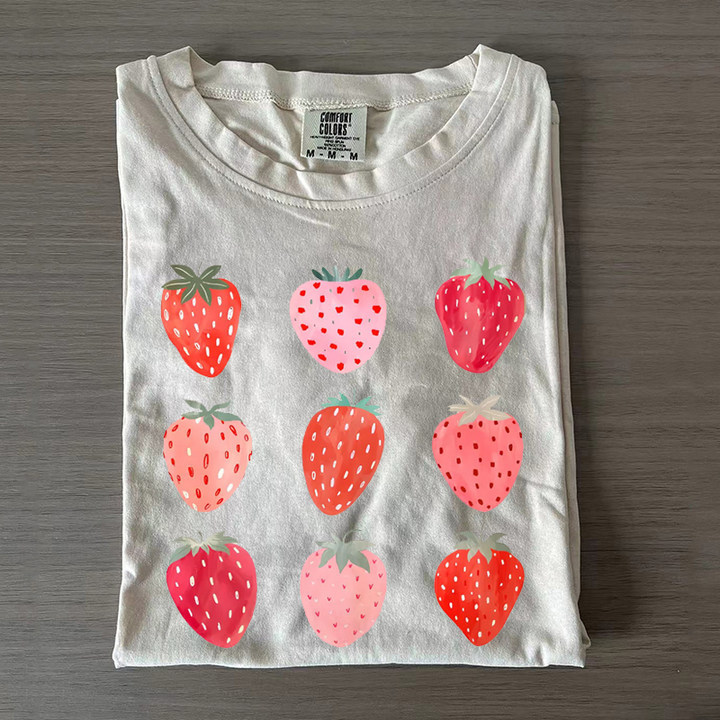 Strawberry Comfort Colors T-shirt-Magmoo