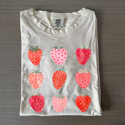 Strawberry Comfort Colors T-shirt-Magmoo
