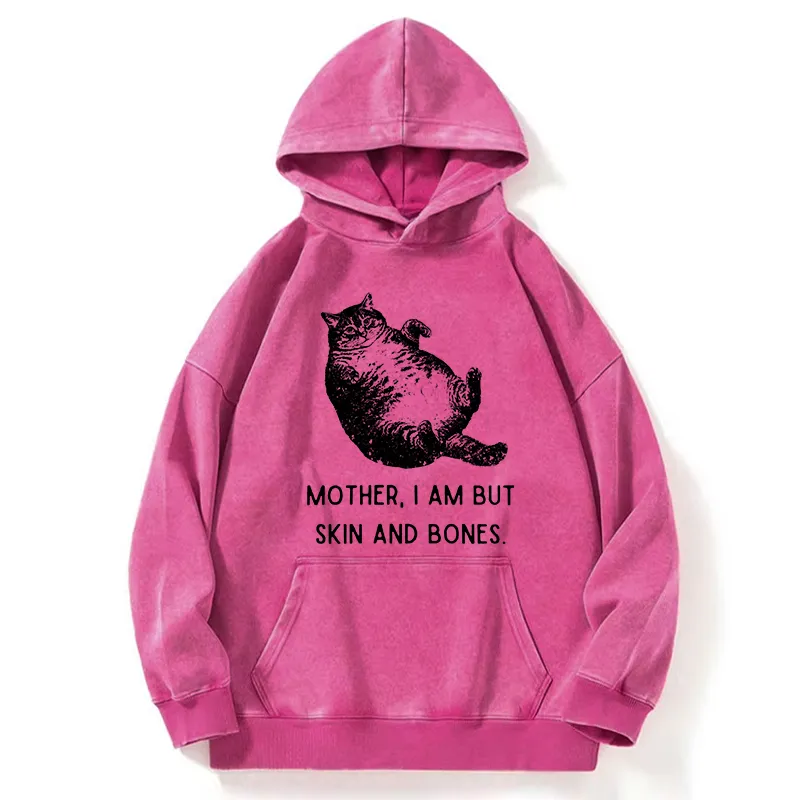 Magmoo Overweight Cat And Its Doting Owner Washed Hoodie