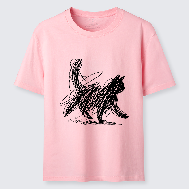 Magmoo Minimalist Cat Art Classic T-Shirt