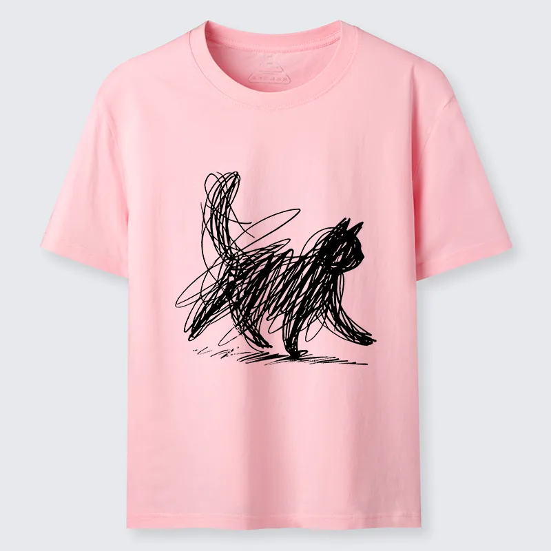 Magmoo Minimalist Cat Art Classic T-Shirt
