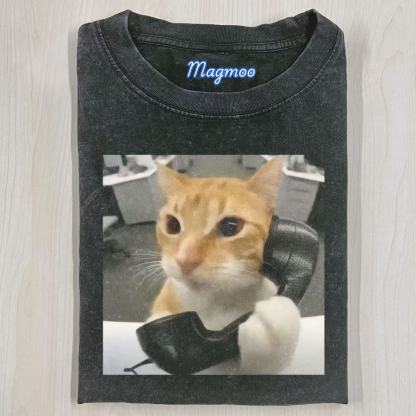 Orange Cat Hotline Shirt
