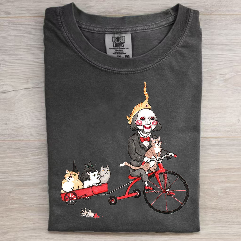 Puppet with Cats Horror Shirt/Sweatshirt