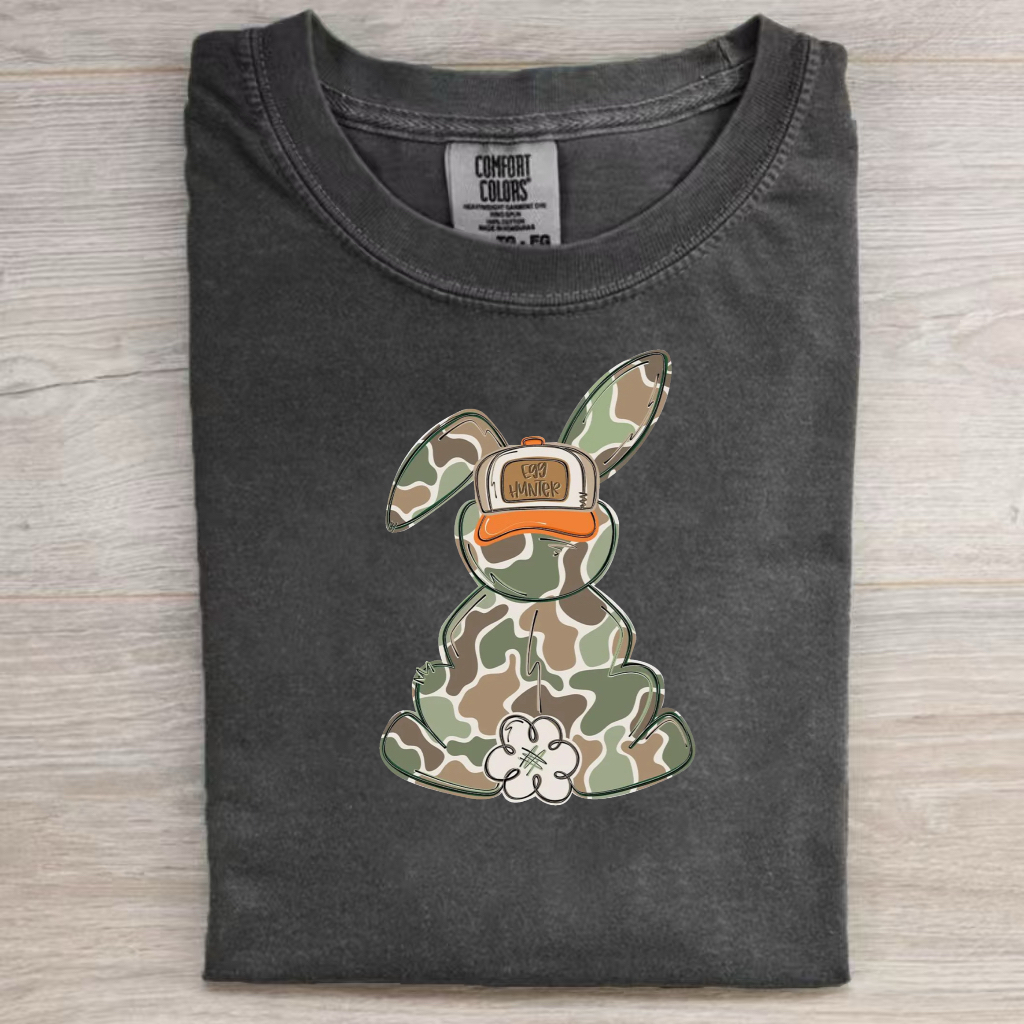 Egg Hunter Camo Easter T-shirt-Magmoo