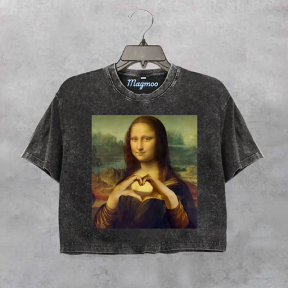MONA LISA Crop Shirt-Magmoo