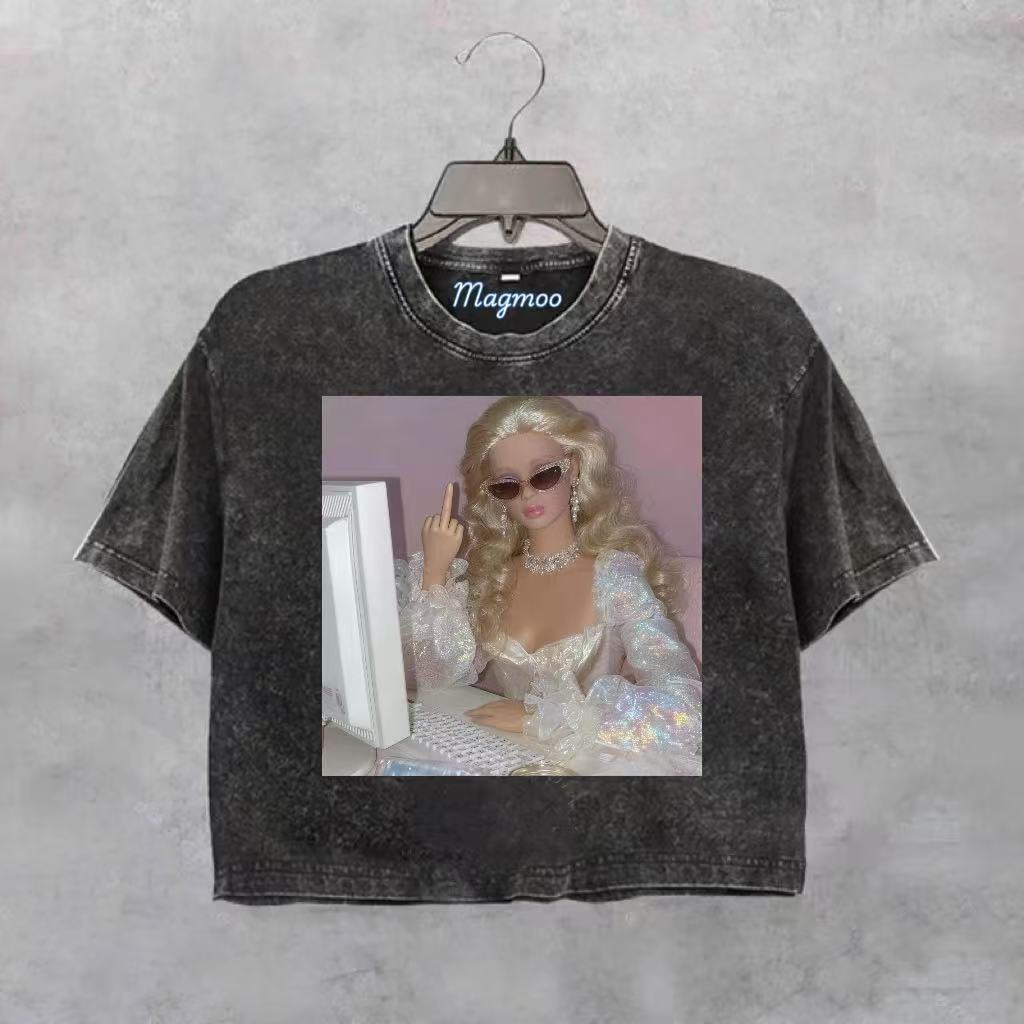 Funny Doll Face Girl Meme Shirt