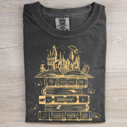 HP Wizard Castle Book T-shirt-Magmoo