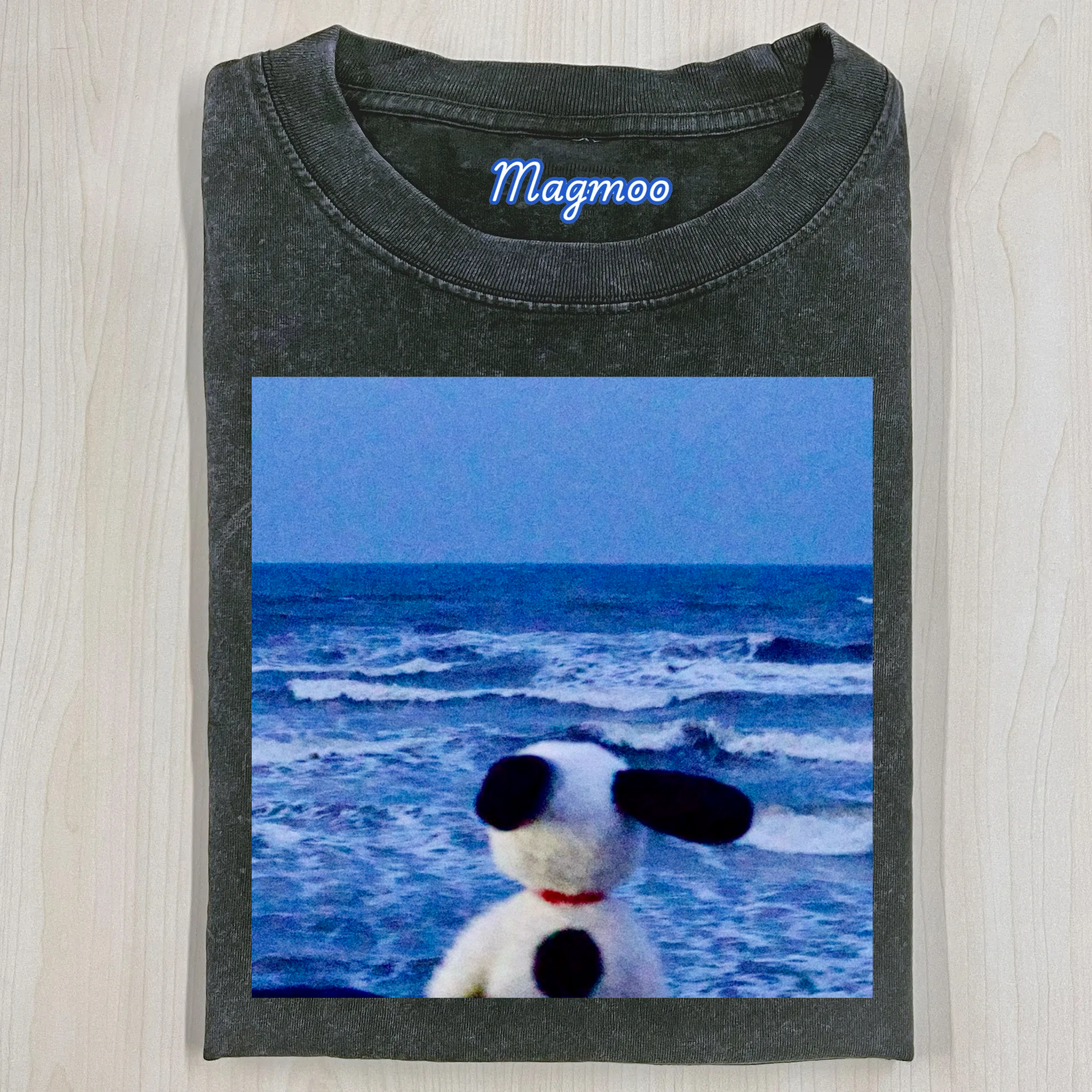 Dog Calm & Ocean T-Shirt-Magmoo