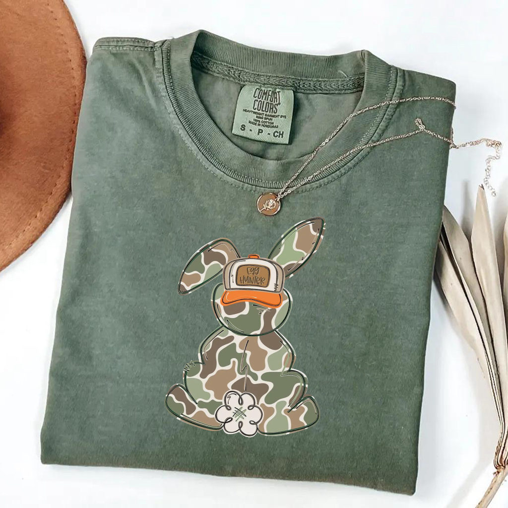 Egg Hunter Camo Easter T-shirt-Magmoo