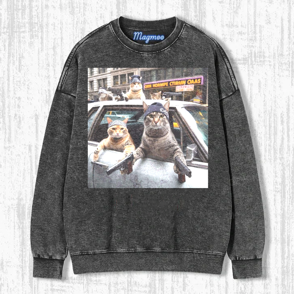 Retro Style Funny Cat Shirt/Sweatshirt/Hoodie