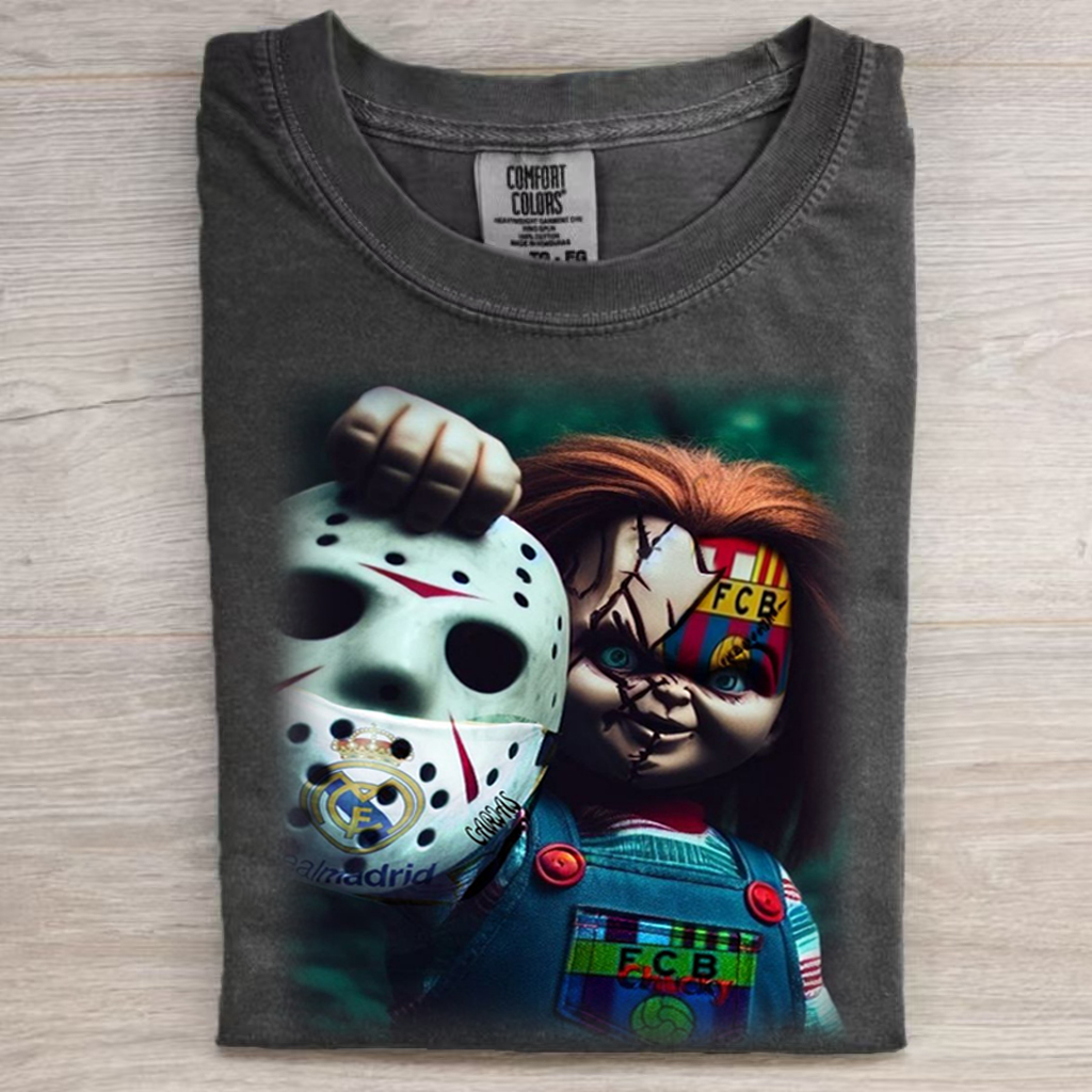 Retro Imp Halloween Comfortable T-shirt-Magmoo