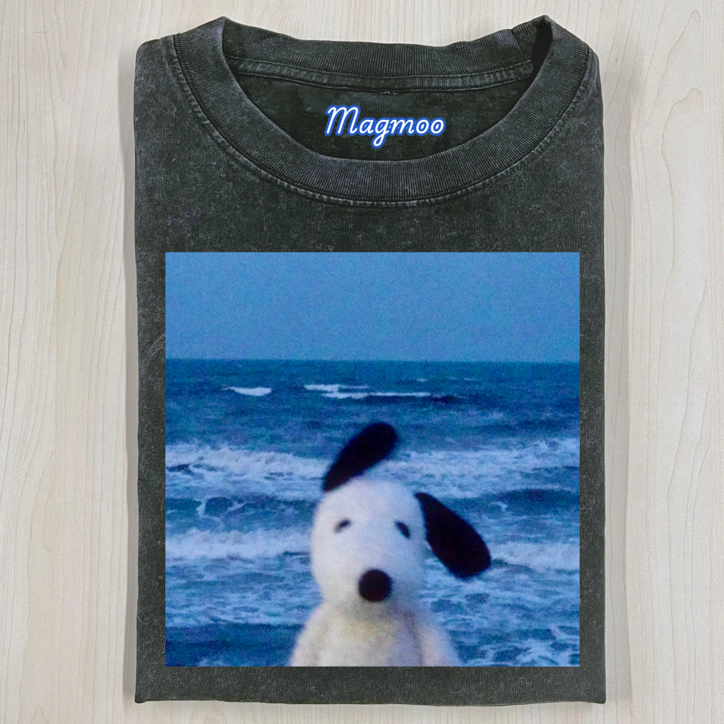 Dog Calm & Ocean T-Shirt-Magmoo