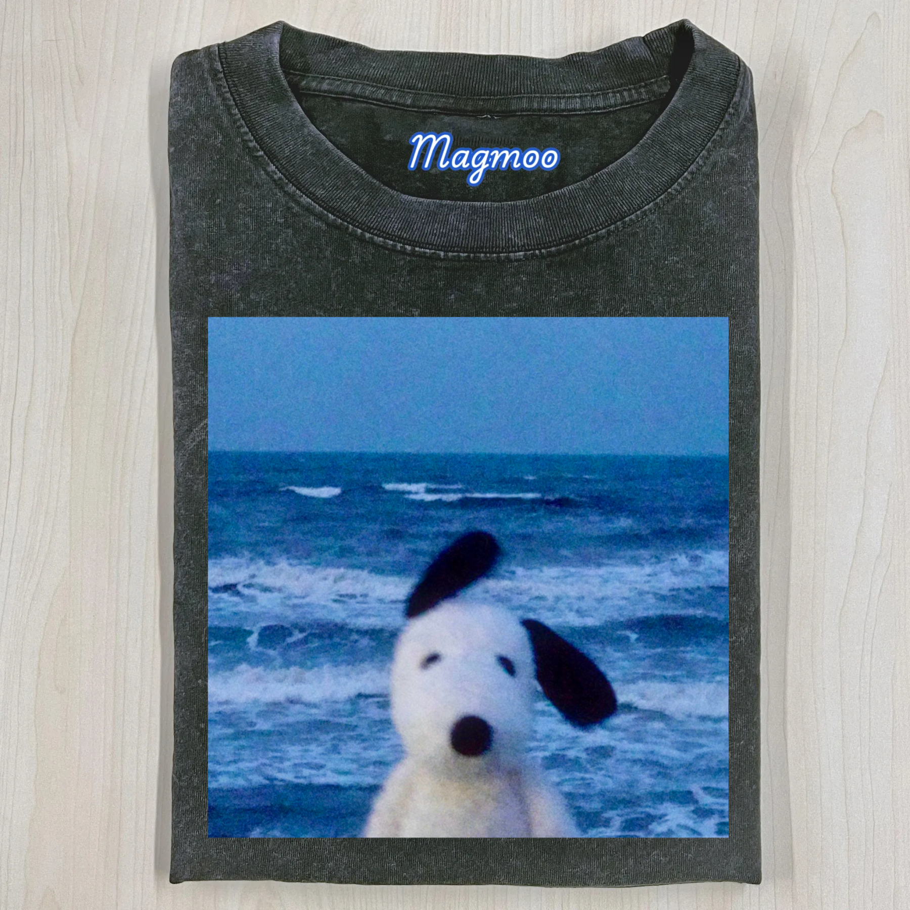 Dog Calm & Ocean T-Shirt-Magmoo