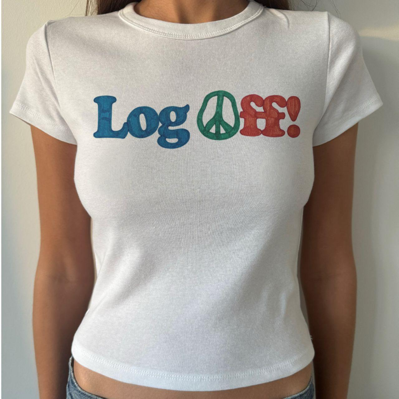 Log Off Peace Women's Tee-Magmoo