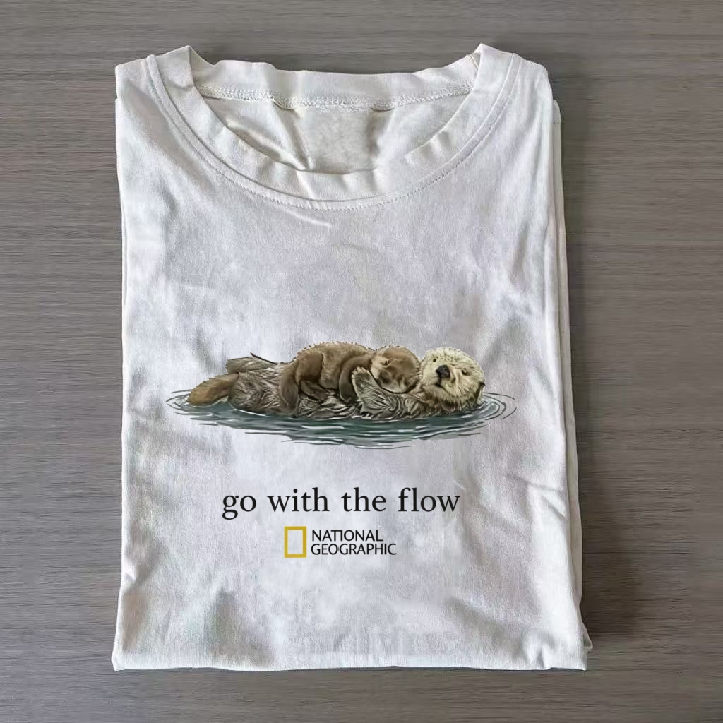 Magmoo Go With The Flow Otter Nature T-shirt