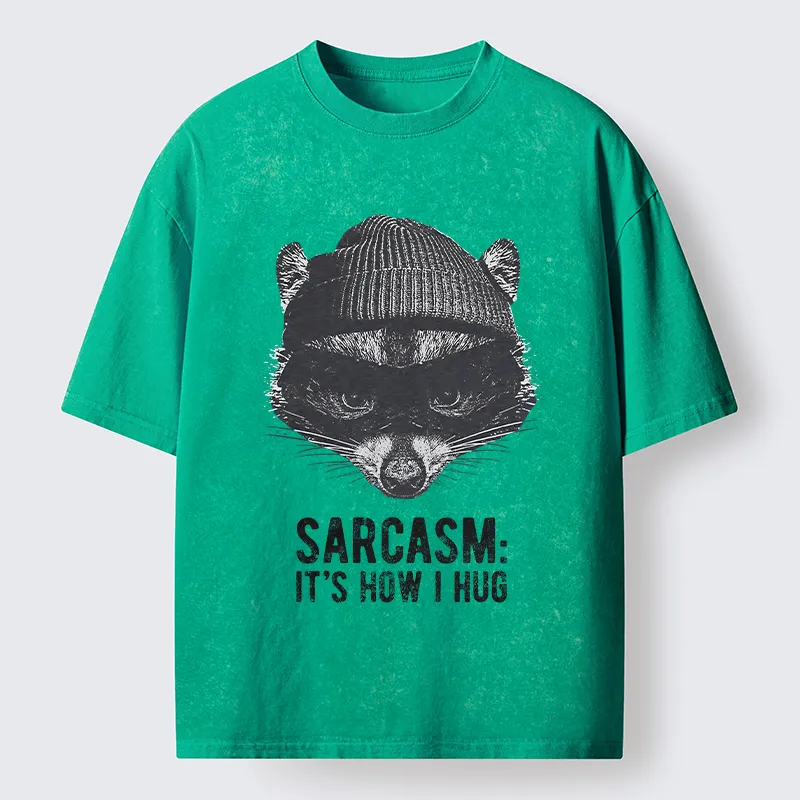 Magmoo Raccoon's Sarcasm Washed T-Shirt