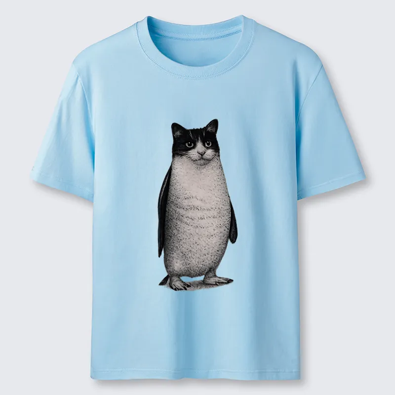 Magmoo Penguin Cat Classic T-Shirt-Magmoo