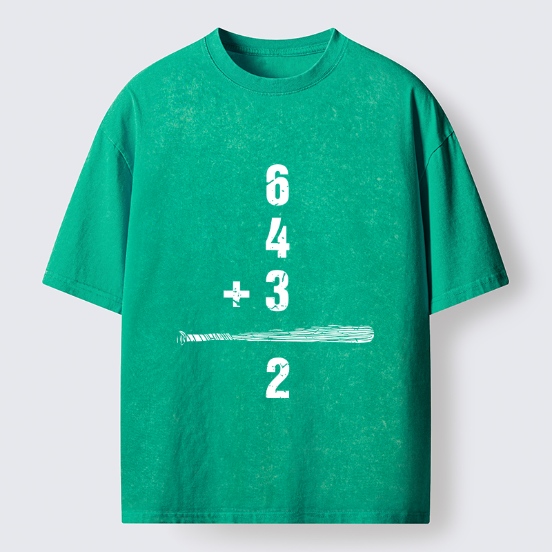 Magmoo Baseball Double Kill Washed T-Shirt-Magmoo