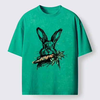 Magmoo Easter Bunny Washed T-Shirt-Magmoo