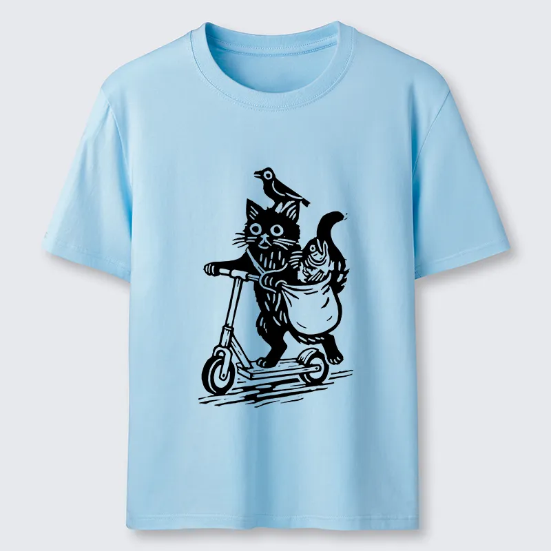 Magmoo Cat Skateboarding Japan Classic T-Shirt-Magmoo