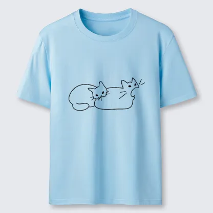 Magmoo Cat Bites Cat Classic T-Shirt-Magmoo
