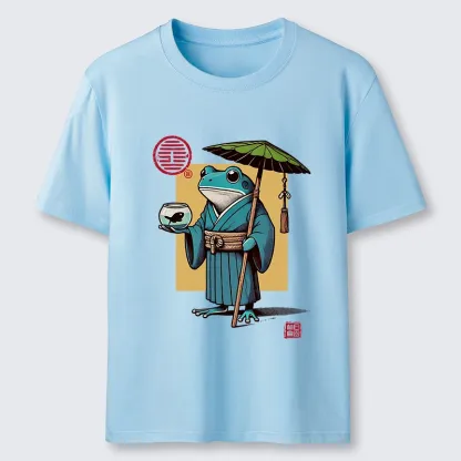 Magmoo Green Frog Samurai Classic T-Shirt-Magmoo